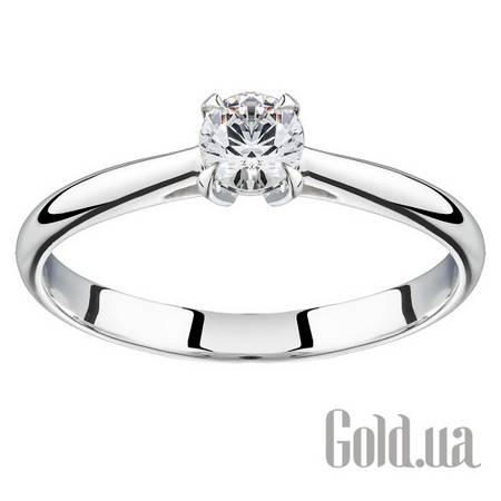 Кольцо Золотое кольцо с бриллиантом, 17.5