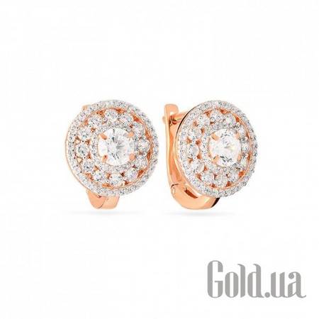 Серьги Золотые серьги с куб. циркониями