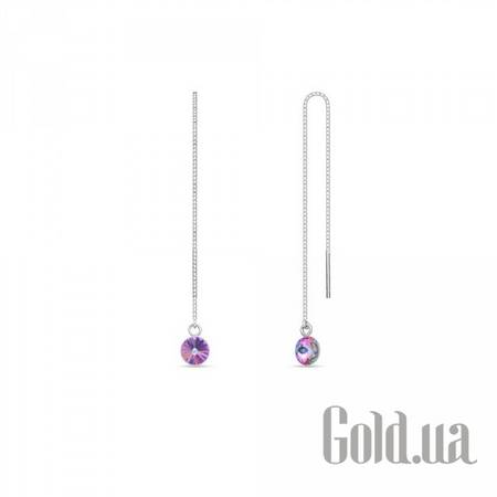 Пусеты (гвоздики) Серьги с кристаллами Swarovski