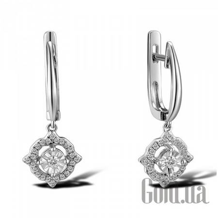 Серьги с подвесками Золотые серьги с бриллиантами