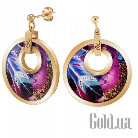 Серьги с подвесками Женские серьги с эмалью