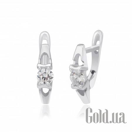 Серьги Серебряные серьги с цирконием Swarovski Zirconia