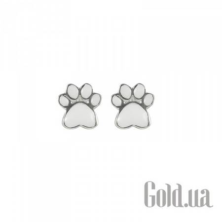 Детские серьги Серебряные серьги с эмалью