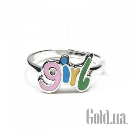 Кольцо Детское серебряное кольцо с эмалью, 14.5