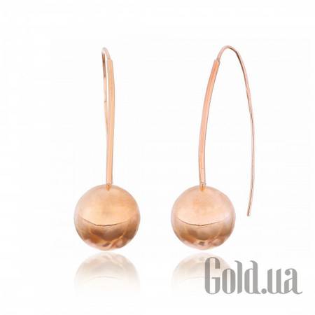 Серьги Серебряные серьги в позолоте