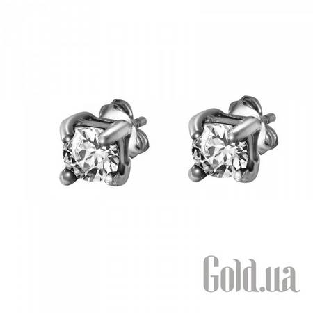 Серьги-гвоздики Серебряные серьги с куб. циркониями
