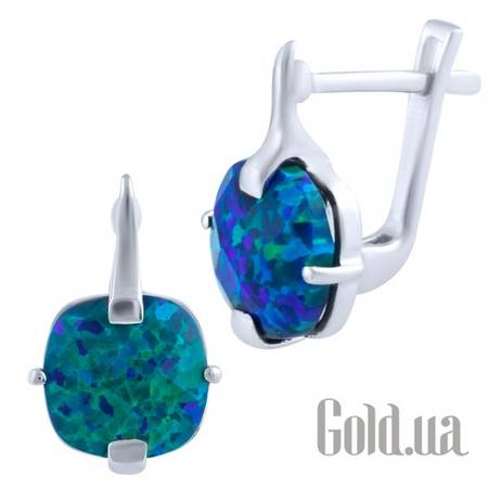 Серьги Серебряные серьги с опалами