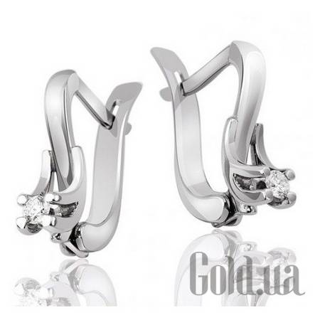 Серьги Золотые серьги с бриллиантами