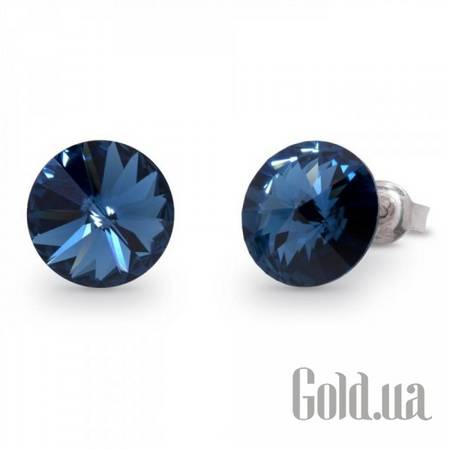 Пусеты (гвоздики) Серьги с кристаллами Swarovski