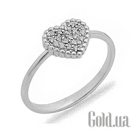 Кольцо Золотое кольцо с куб. циркониями, 17