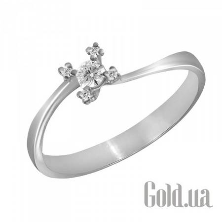 Кольцо Золотое кольцо с бриллиантами, 17.5