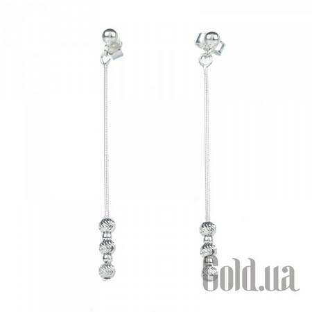 Серьги с подвесками Серебряные серьги