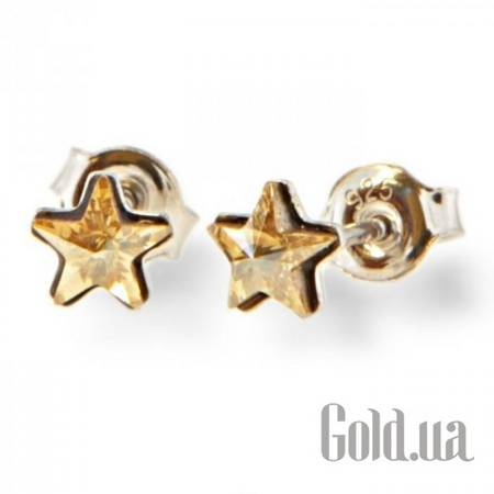 Пусеты (гвоздики) Серьги с кристаллами Swarovski