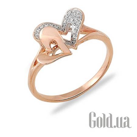 Кольцо Золотое кольцо с бриллиантами, 15.5