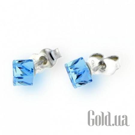 Пусеты (гвоздики) Серьги с кристаллами Swarovski