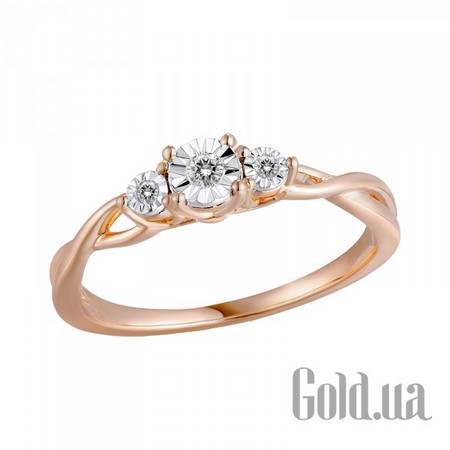 Кольцо Золотое кольцо с бриллиантами, 18