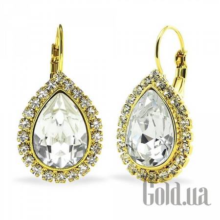 Серьги Серьги с кристаллами Swarovski в позолоте