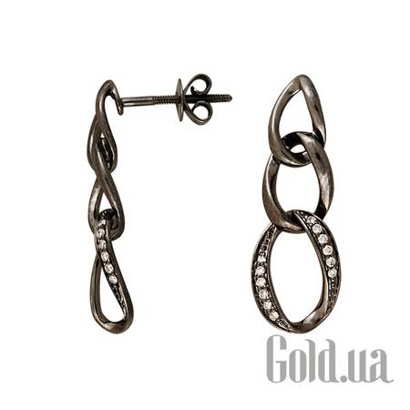 Серьги с подвесками Золотые серьги с бриллиантами