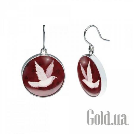 Серьги с подвесками Серебряные серьги 