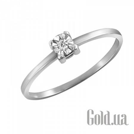 Кольцо Эдем Золотое кольцо с бриллиантом, 17.5