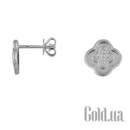 Серьги-гвоздики Золотые серьги с бриллиантами