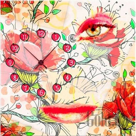 Настенные часы Настенные часы 1C-78-60x60-W