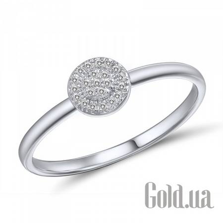 Кольцо Золотое кольцо с бриллиантами, 17.5