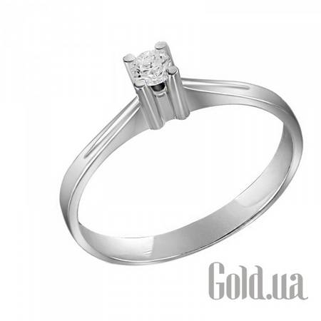 Кольцо Золотое кольцо с бриллиантом, 17.5