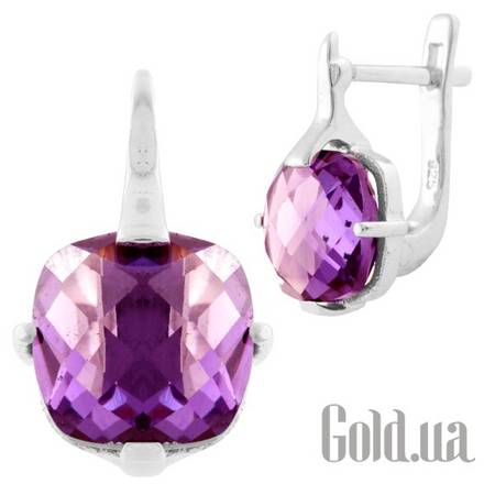 Серьги Fresh Jewelry Серебряные серьги с александритами