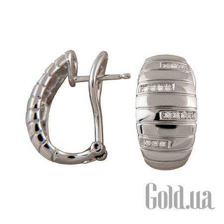 Серьги Золотые серьги с бриллиантами