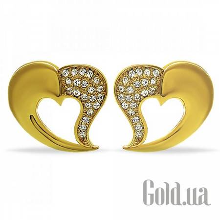 Серьги Серьги с кристаллами Swarovski в позолоте