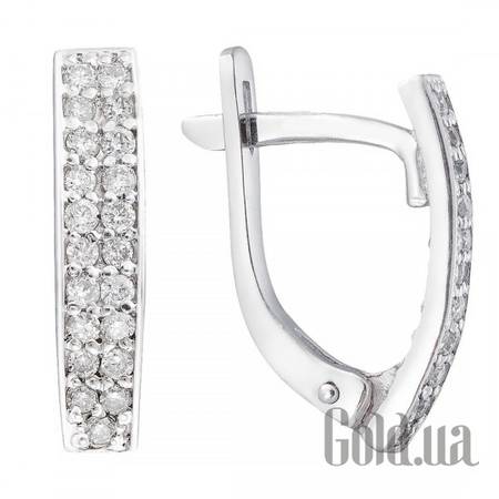 Серьги-гвоздики Золотые серьги с бриллиантами