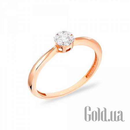 Кольцо Золотое кольцо с куб. циркониями, 15
