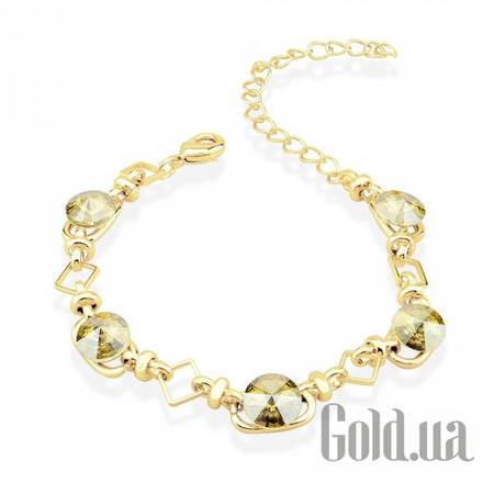 Женский браслет Женский браслет с кристаллами Swarovski в позолоте