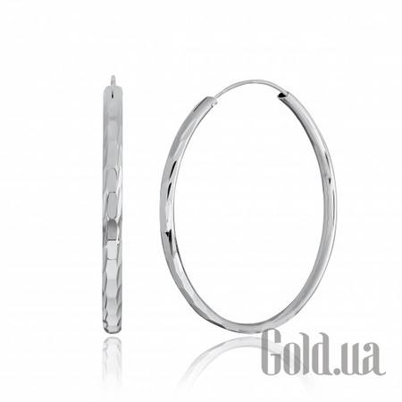 Серьги-кольца Серебряные серьги