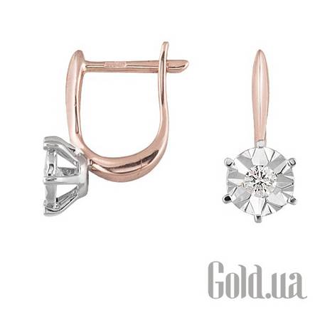 Серьги Золотые серьги с бриллиантами