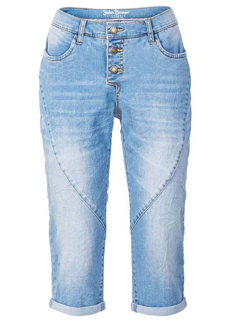 Суперэластичные джинсы-капри в стиле «бойфренд»
