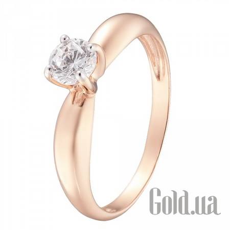 Кольцо Золотое кольцо с куб. цирконием, 17.5