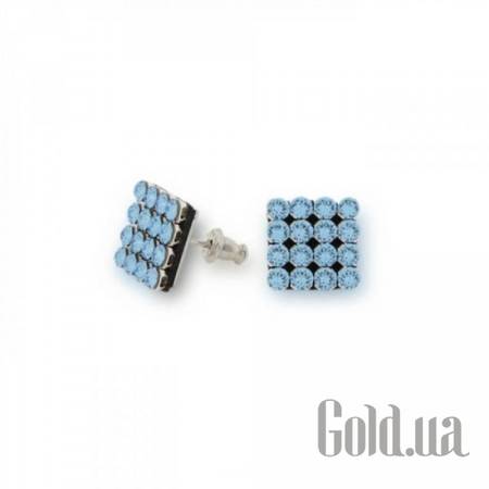 Пусеты (гвоздики) Серьги с кристаллами Swarovski