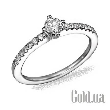 Кольцо Золотое кольцо с бриллиантами, 17.5