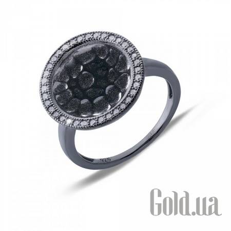 Женские кольца Женское серебряное кольцо с куб. циркониями, 18