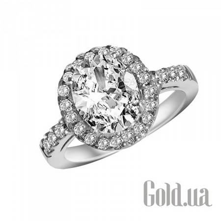 Кольцо Серебряное кольцо с куб. циркониями, 17.5