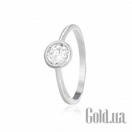 Кольцо Серебряное кольцо с цирконием Swarovski Zirconia, 17.5