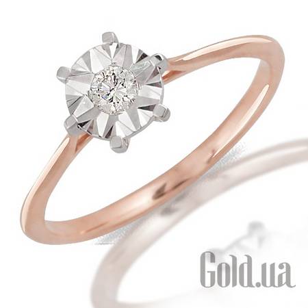 Кольцо Золотое кольцо с бриллиантами, 15.5