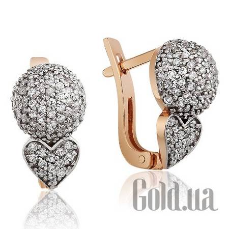 Серьги Золотые серьги с куб. циркониями