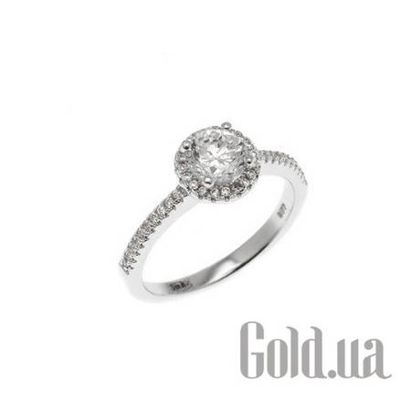 Кольцо Серебряное кольцо с куб. циркониями, 15.5