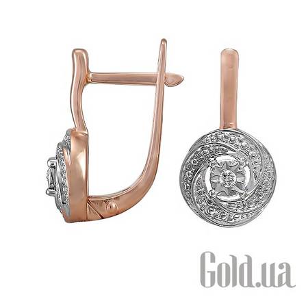 Серьги Золотые серьги с бриллиантами