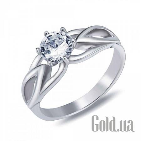 Кольцо Серебряное кольцо с куб. цирконием, 16