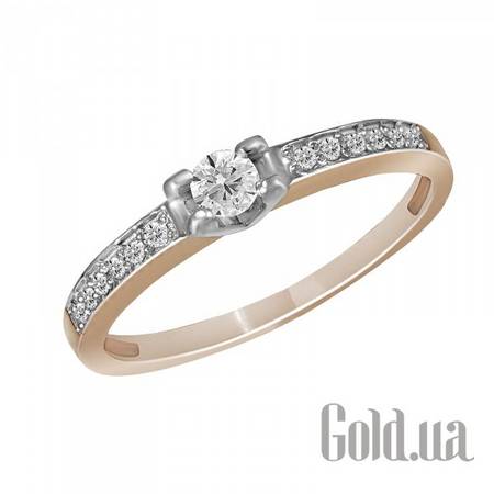 Кольцо Золотое кольцо с бриллиантами , 17.5