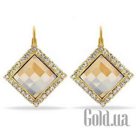 Серьги Серьги с кристаллами Swarovski в позолоте